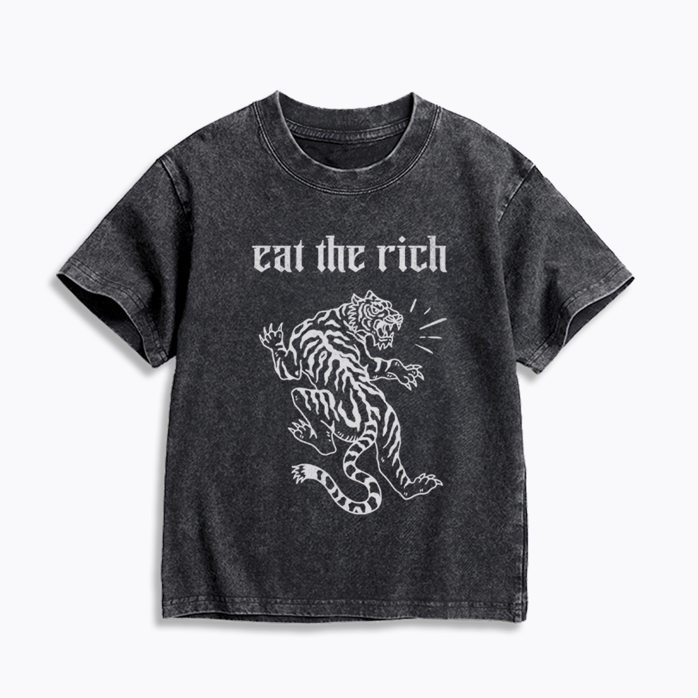 Eat The Rich Kids Washed T-Shirts