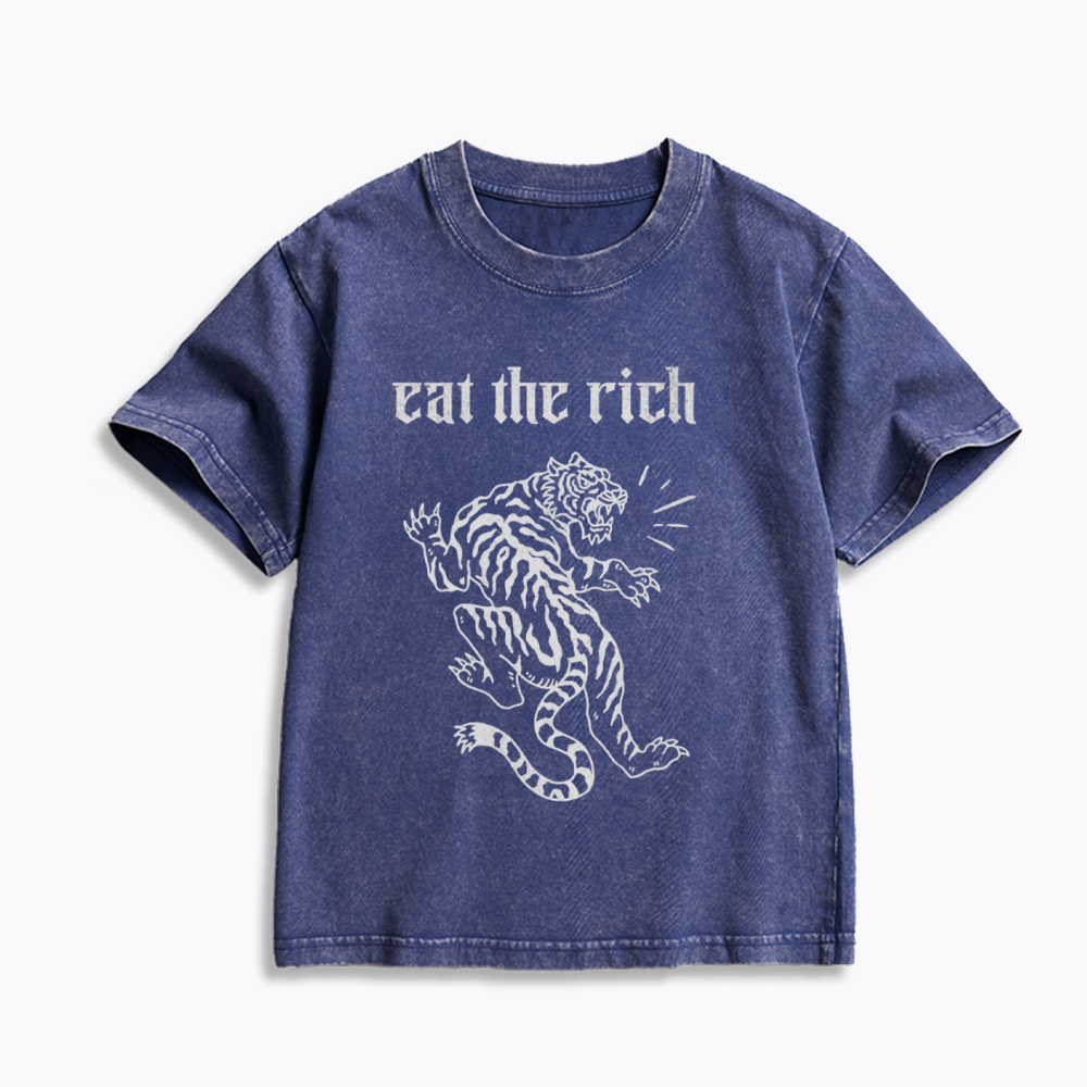 Eat The Rich Kids Washed T-Shirts