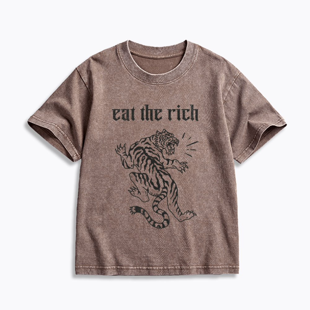 Eat The Rich Kids Washed T-Shirts