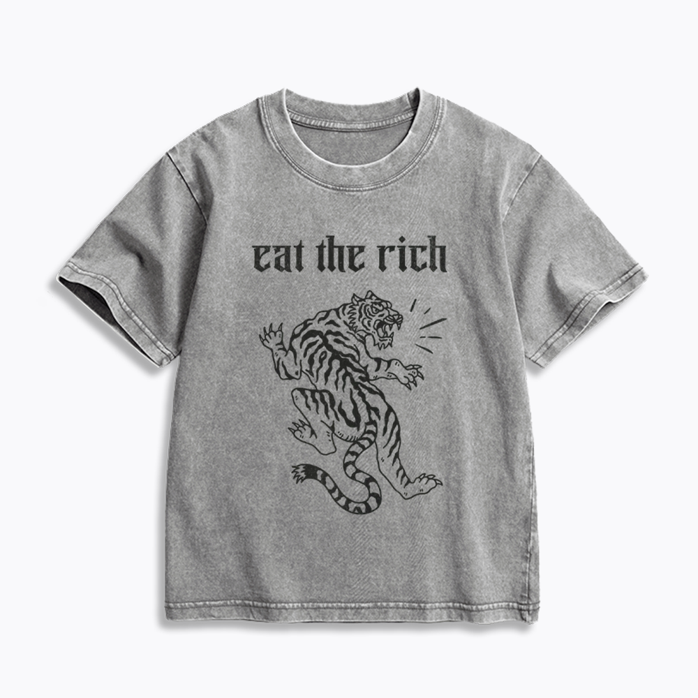 Eat The Rich Kids Washed T-Shirts