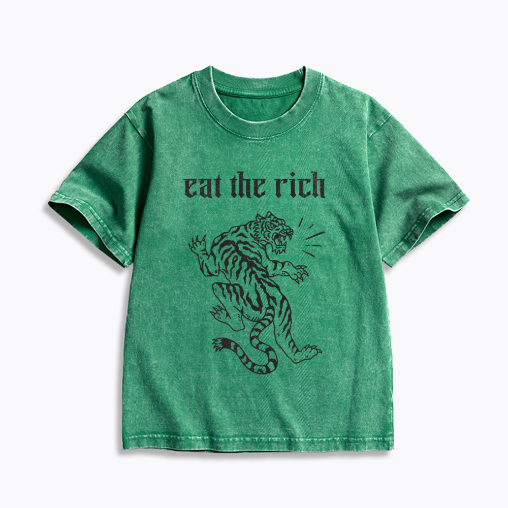 Eat The Rich Kids Washed T-Shirts