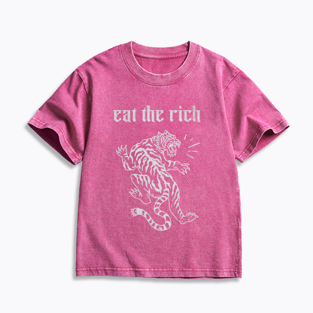 Eat The Rich Kids Washed T-Shirts