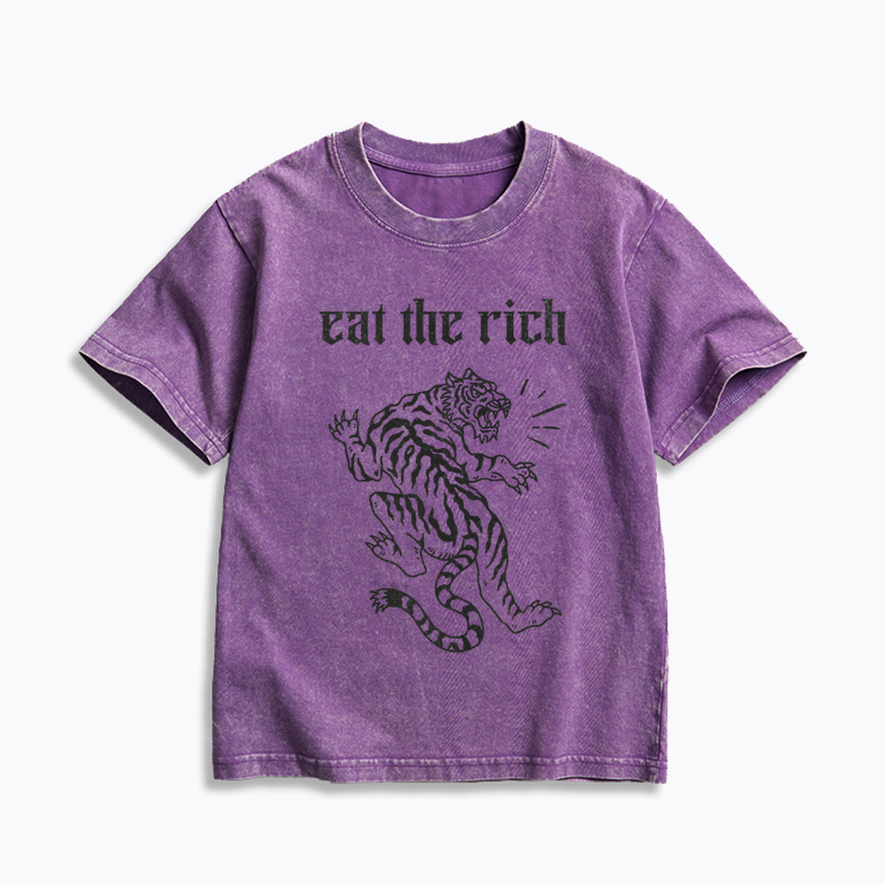 Eat The Rich Kids Washed T-Shirts