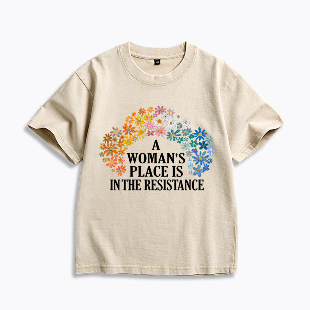 Feminist Resistance Kids Washed T-Shirts
