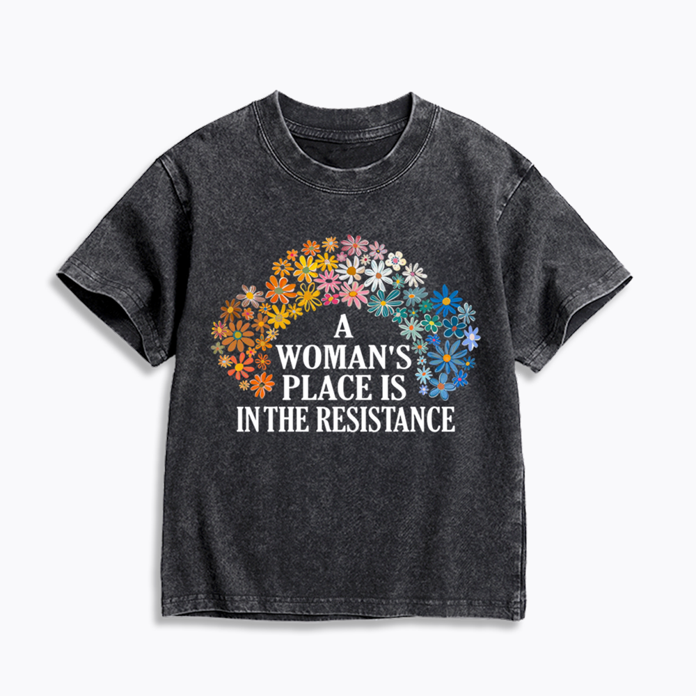 Feminist Resistance Kids Washed T-Shirts