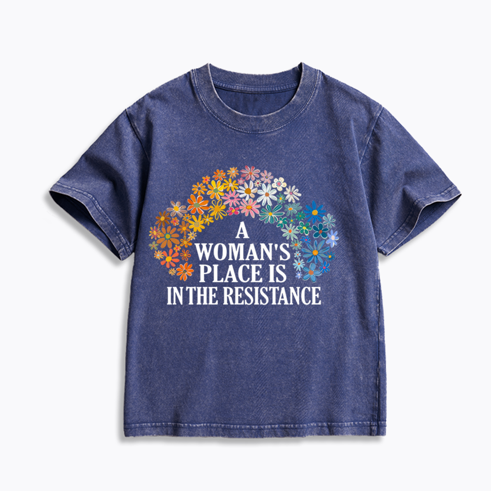 Feminist Resistance Kids Washed T-Shirts