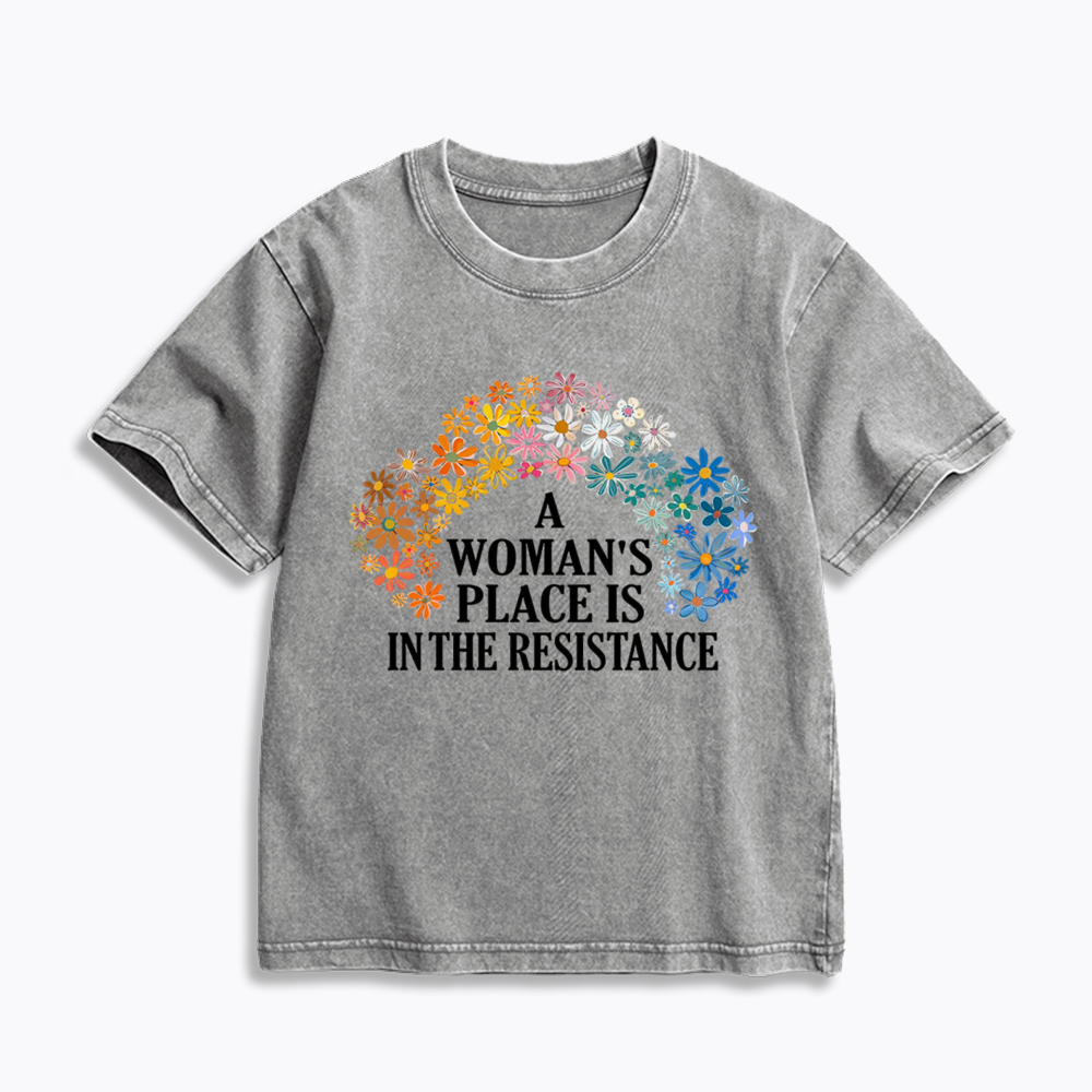 Feminist Resistance Kids Washed T-Shirts