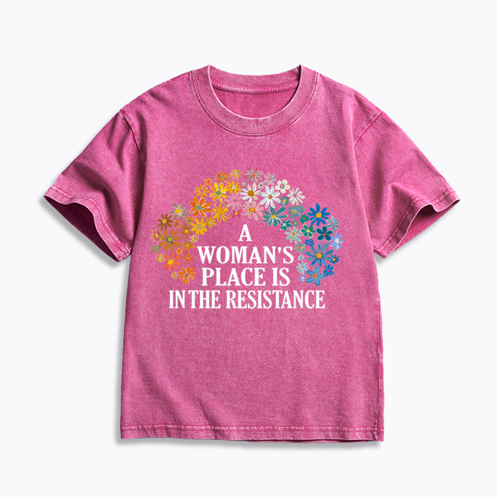 Feminist Resistance Kids Washed T-Shirts