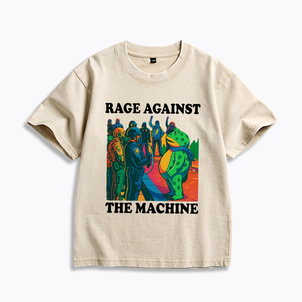 Comfort Colors Portland Frog Protest Kids Washed T-Shirts