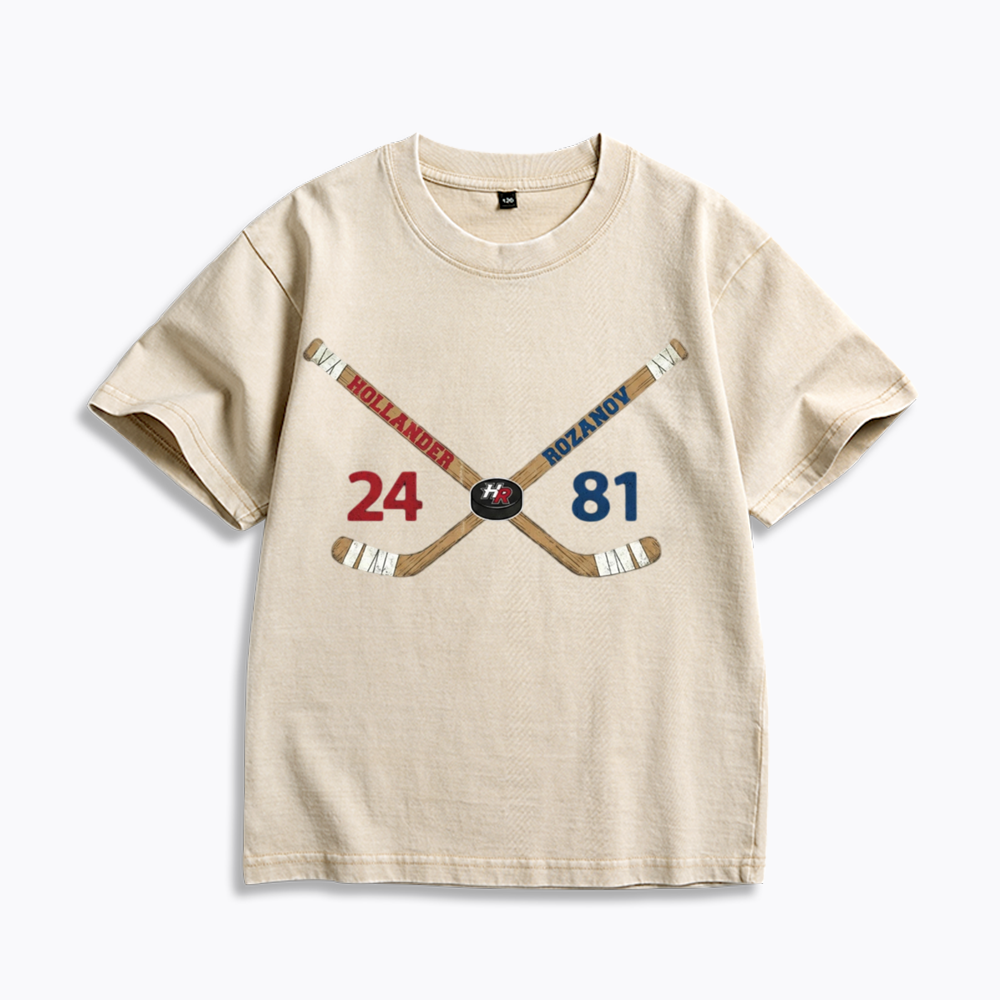 Hockey Kids Washed T-Shirts