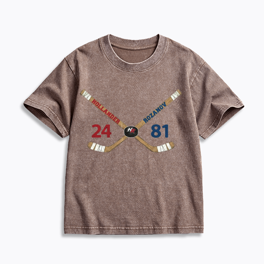 Hockey Kids Washed T-Shirts