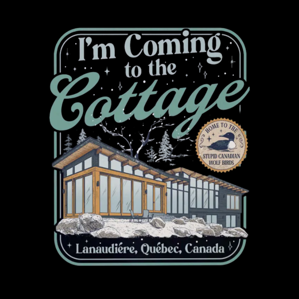 I'm Coming To The Cottage Kids Washed T-Shirts