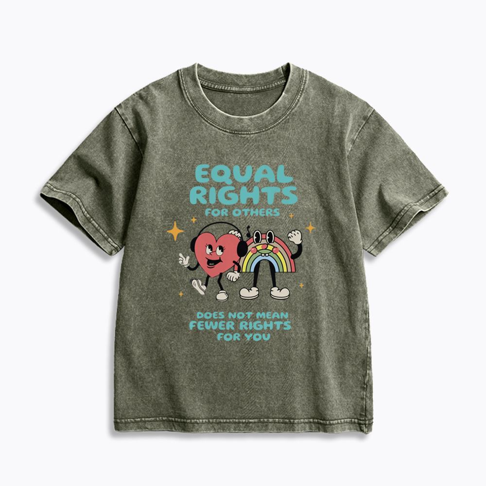 Equal Rights Kids Washed T-Shirts