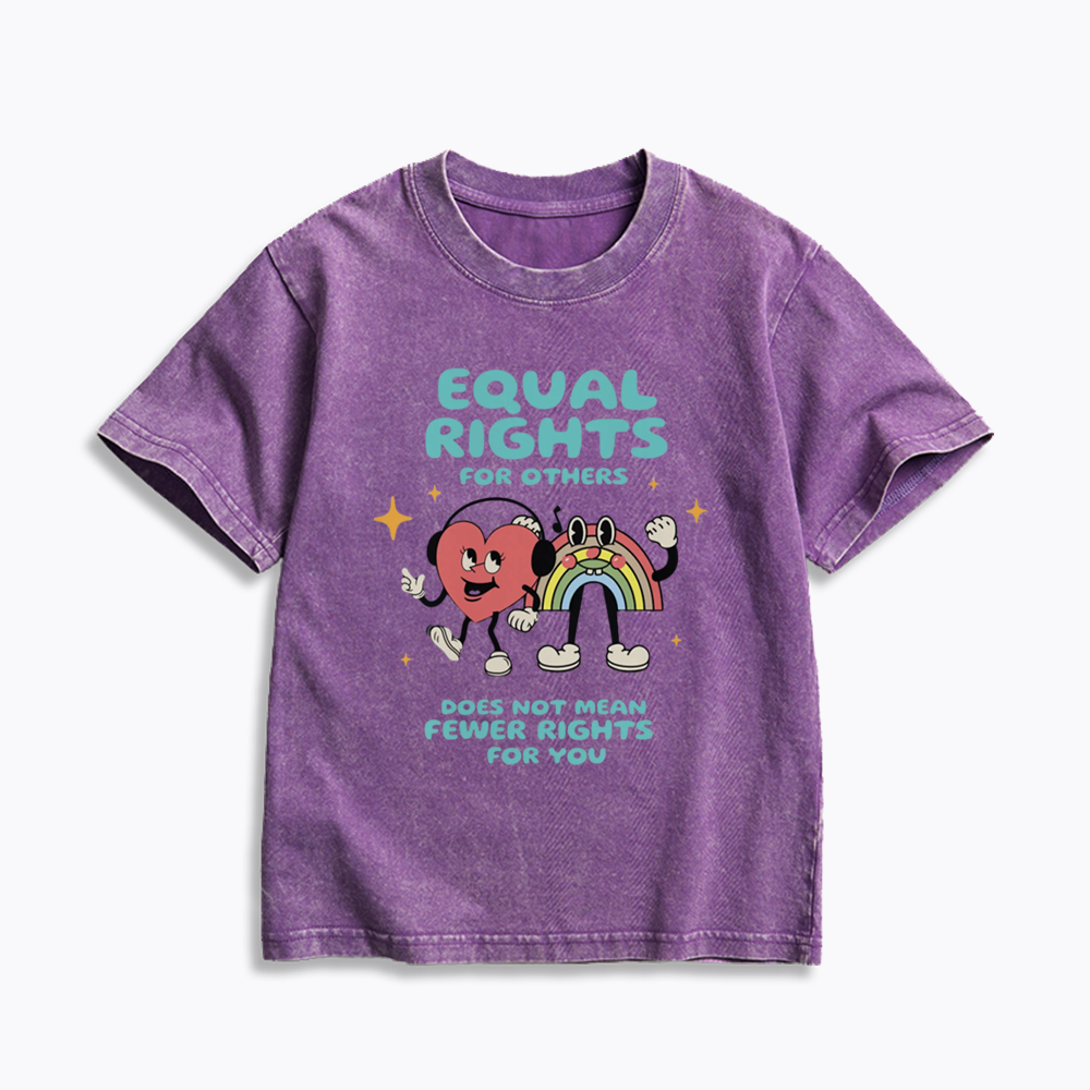 Equal Rights Kids Washed T-Shirts