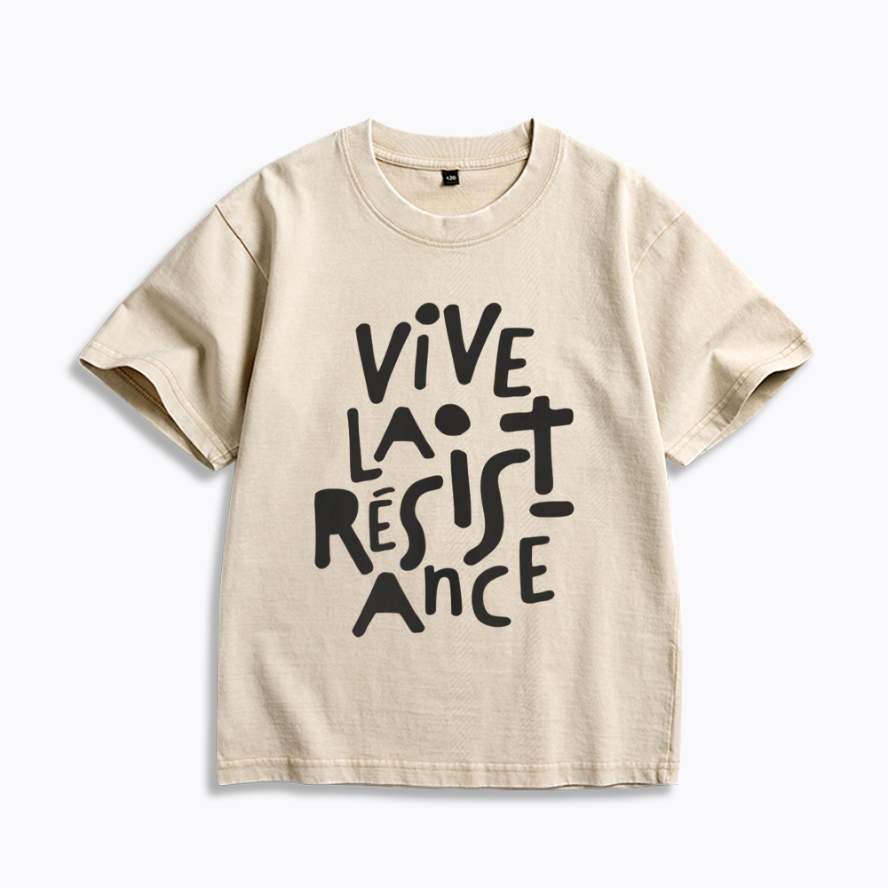 Vive La Résistance Kids Washed T-Shirts
