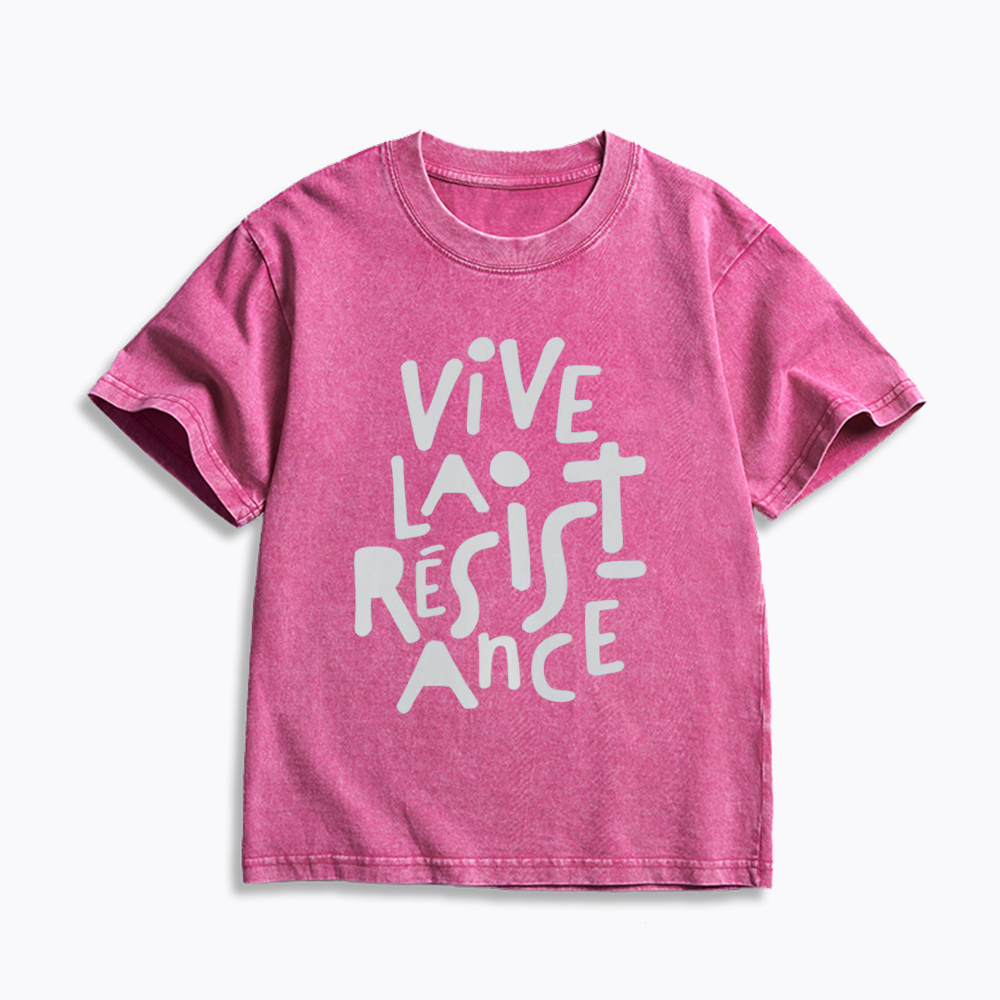 Vive La Résistance Kids Washed T-Shirts