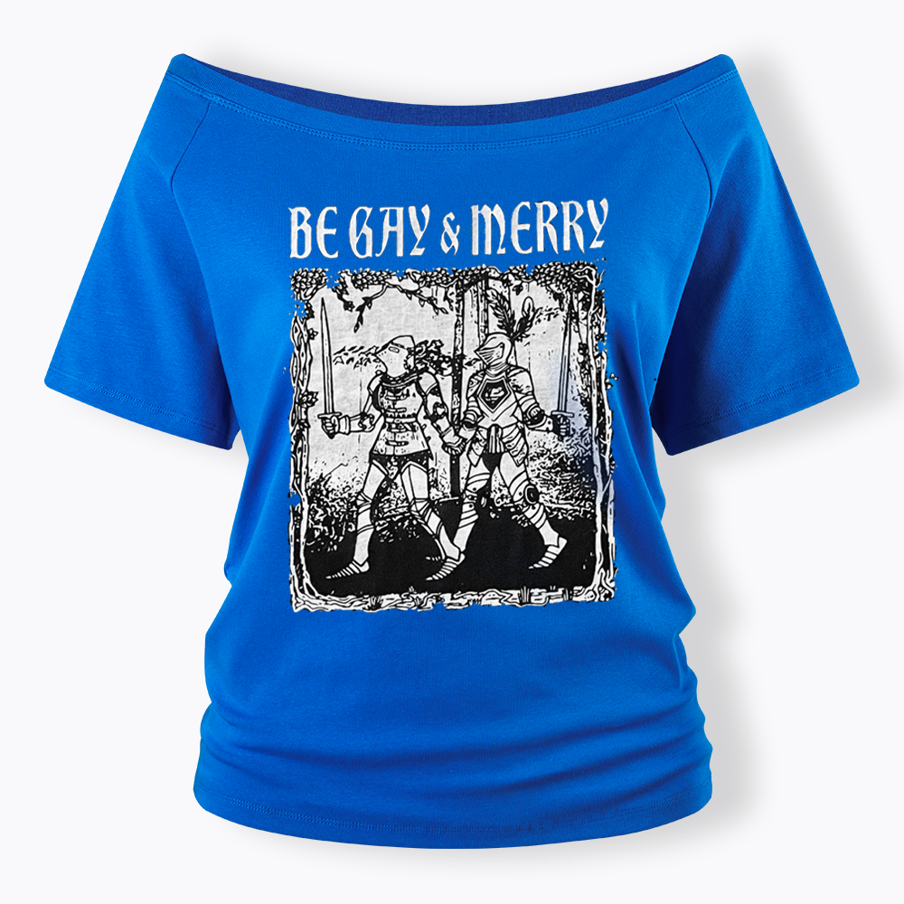 Merry Black Off Shoulder T-shirts