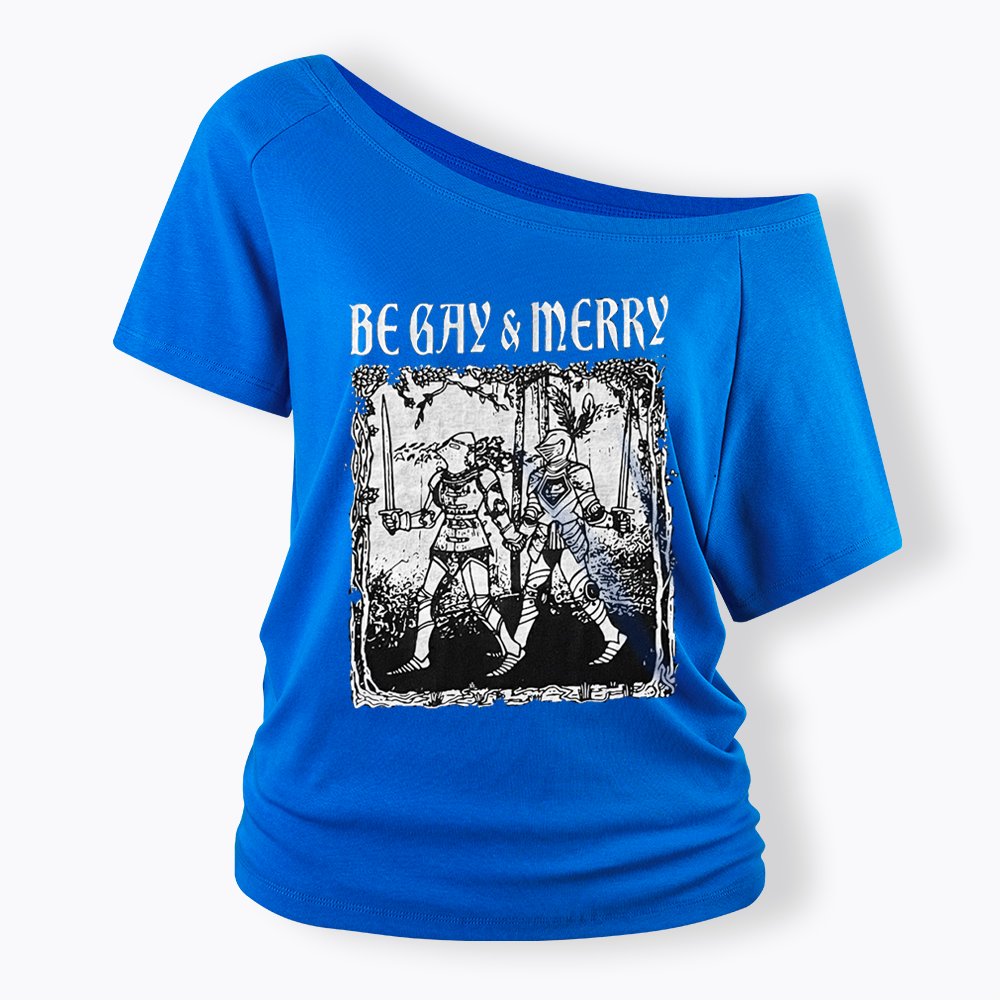 Merry Black Off Shoulder T-shirts