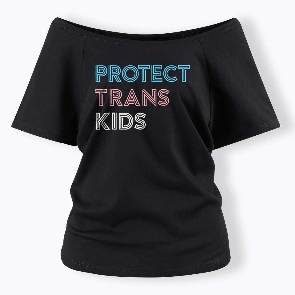 Protect Trans Off Shoulder T-shirts