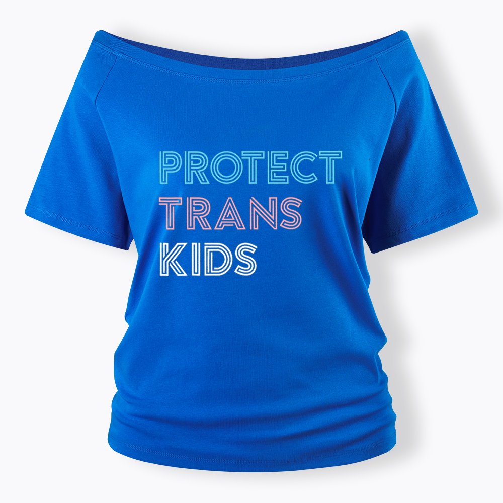 Protect Trans Off Shoulder T-shirts