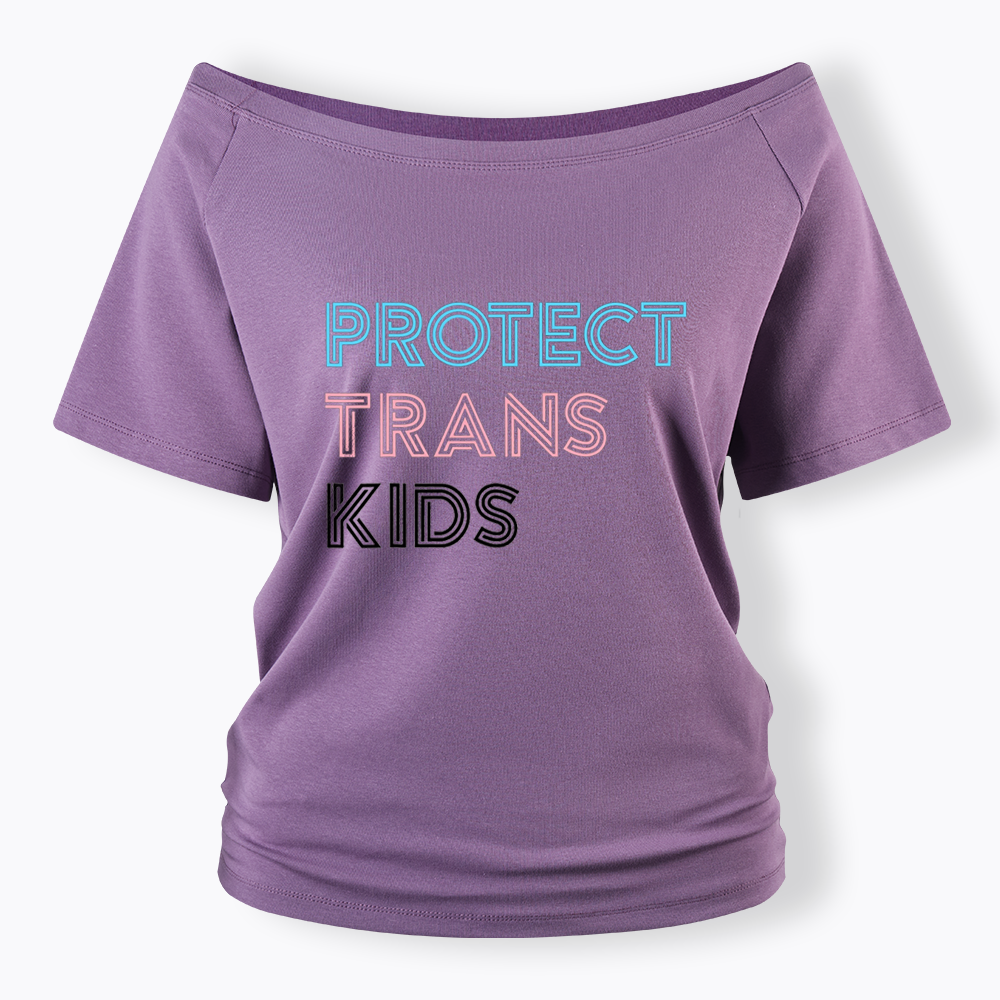 Protect Trans Off Shoulder T-shirts