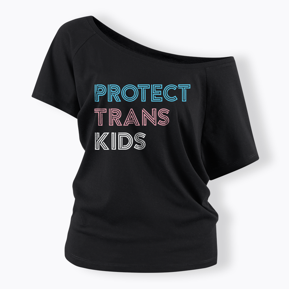 Protect Trans Off Shoulder T-shirts