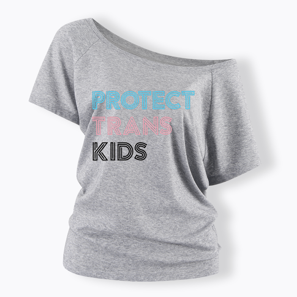 Protect Trans Off Shoulder T-shirts