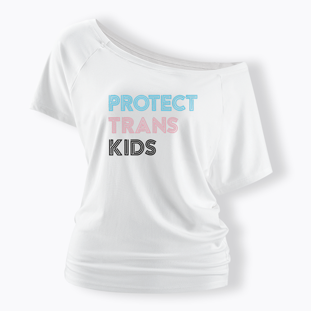 Protect Trans Off Shoulder T-shirts