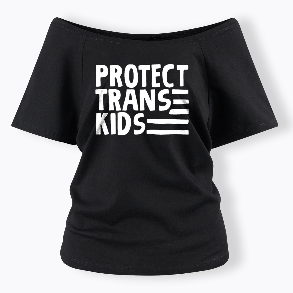 Protect Trans Off Shoulder T-shirts