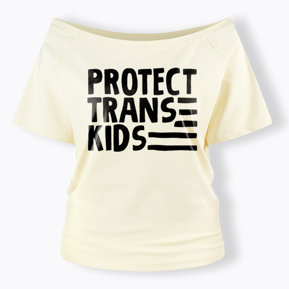 Protect Trans Off Shoulder T-shirts