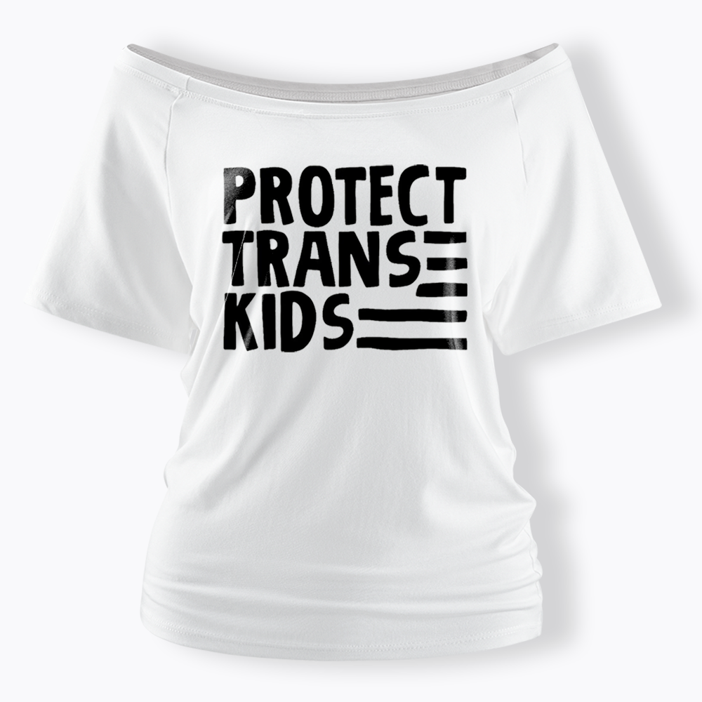 Protect Trans Off Shoulder T-shirts