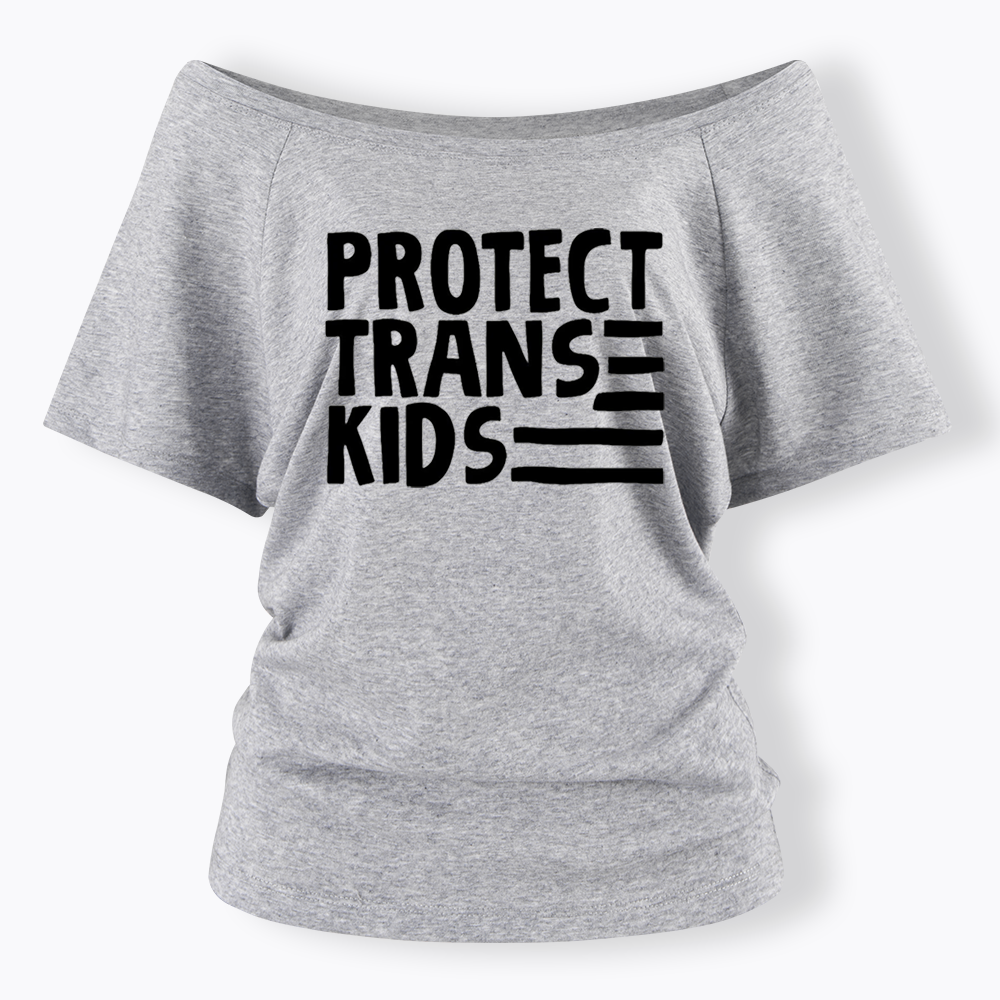 Protect Trans Off Shoulder T-shirts