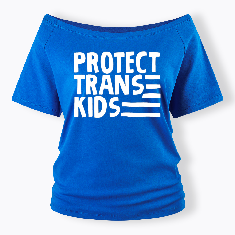 Protect Trans Off Shoulder T-shirts