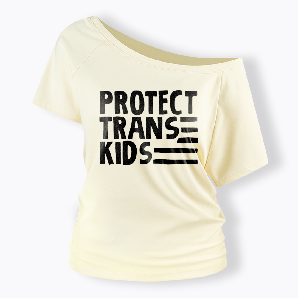 Protect Trans Off Shoulder T-shirts