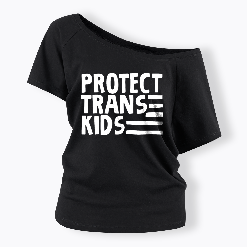 Protect Trans Off Shoulder T-shirts