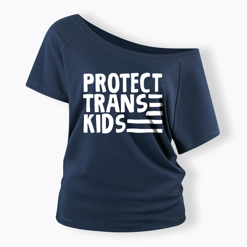 Protect Trans Off Shoulder T-shirts
