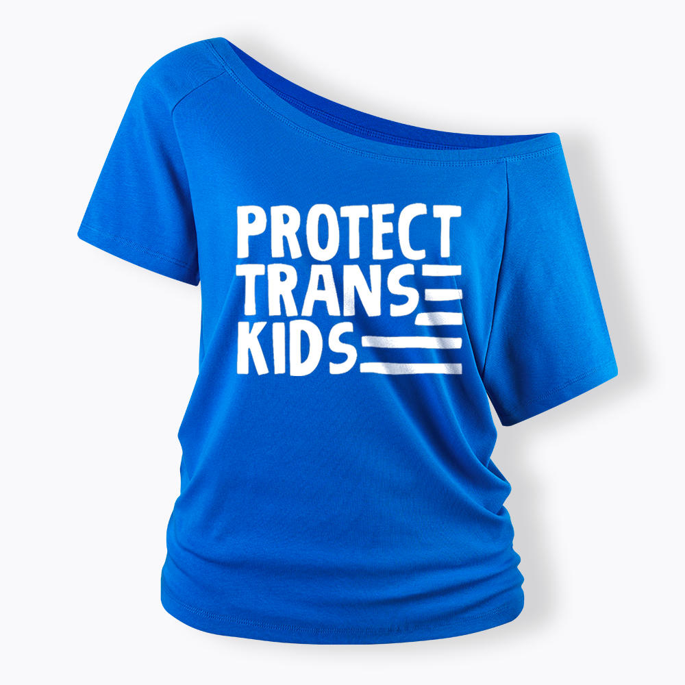 Protect Trans Off Shoulder T-shirts