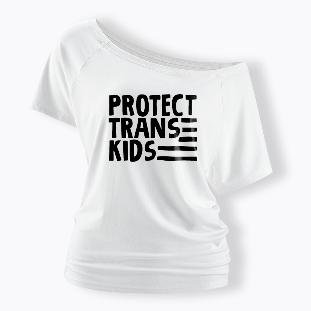 Protect Trans Off Shoulder T-shirts