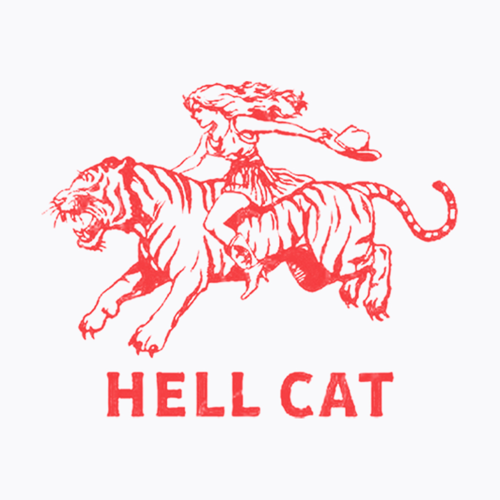 Vintage Cowgirl Hell Cat Off Shoulder T-Shirt