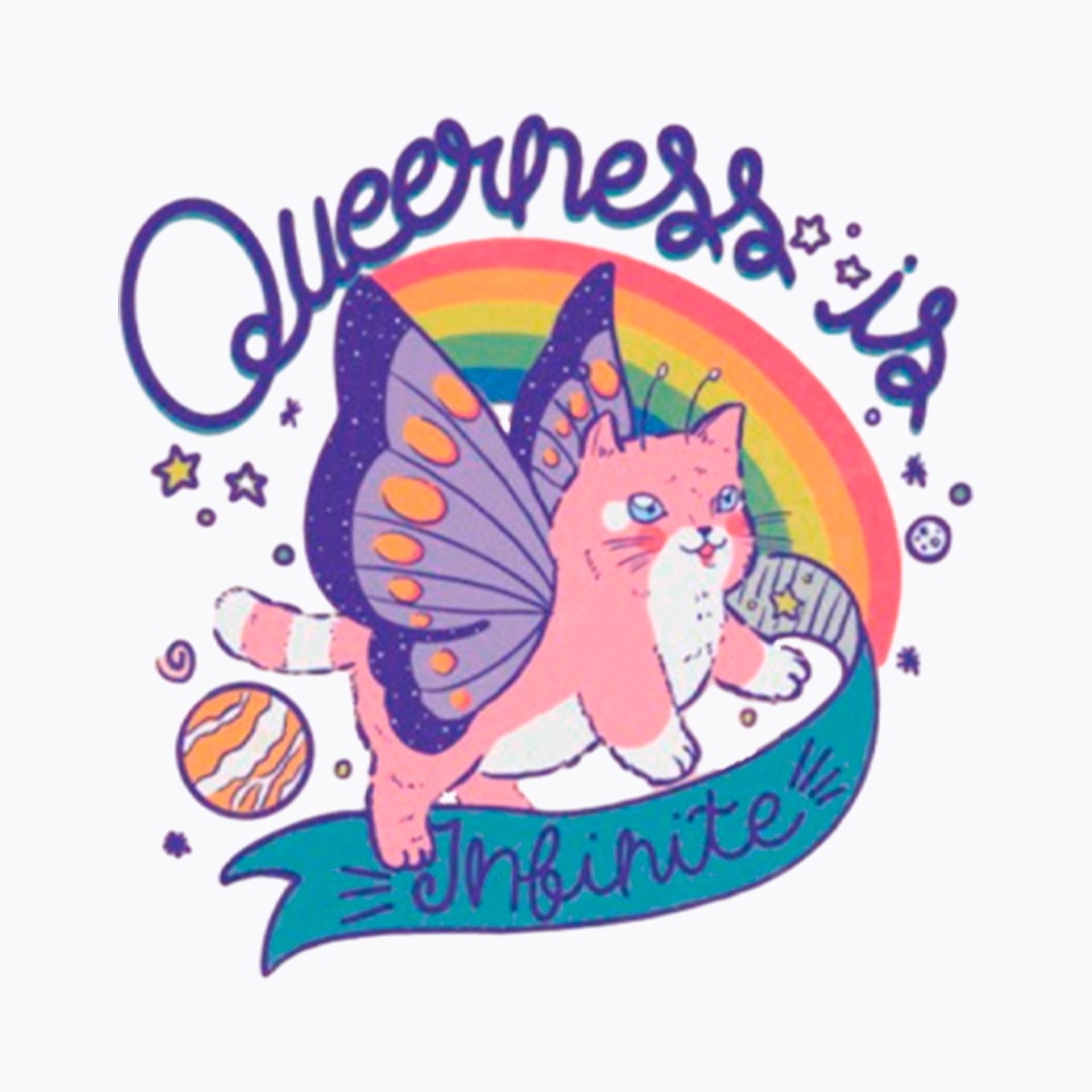 Queer Pride Off Shoulder T-Shirt