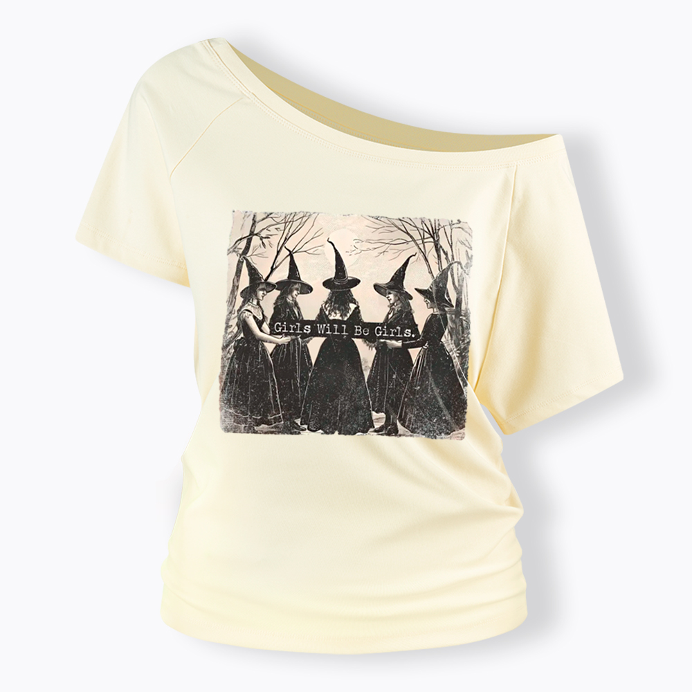 Girls Will Be Girls Witch Off Shoulder T-Shirt