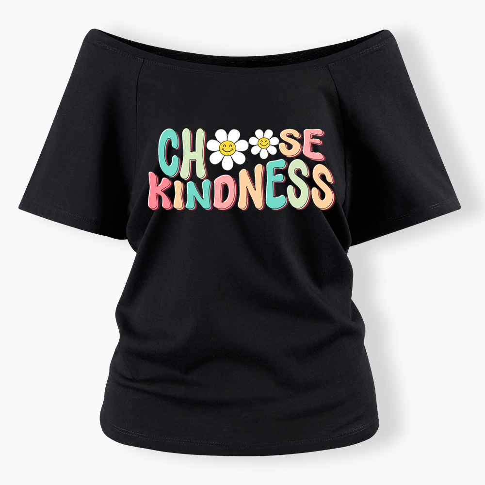 Choose Kindness Off Shoulder T-Shirt