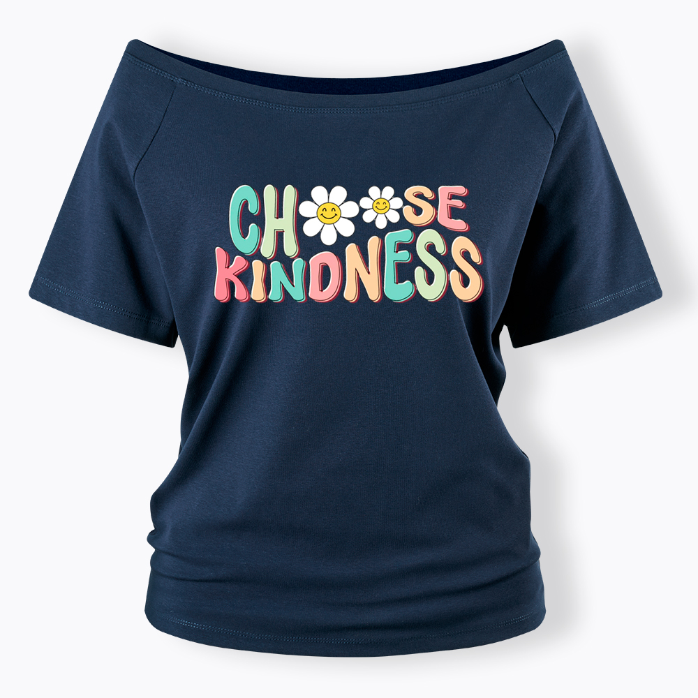 Choose Kindness Off Shoulder T-Shirt
