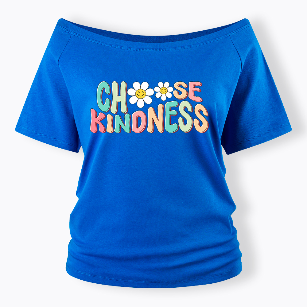 Choose Kindness Off Shoulder T-Shirt