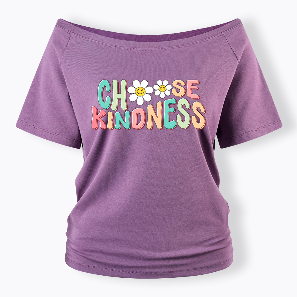 Choose Kindness Off Shoulder T-Shirt