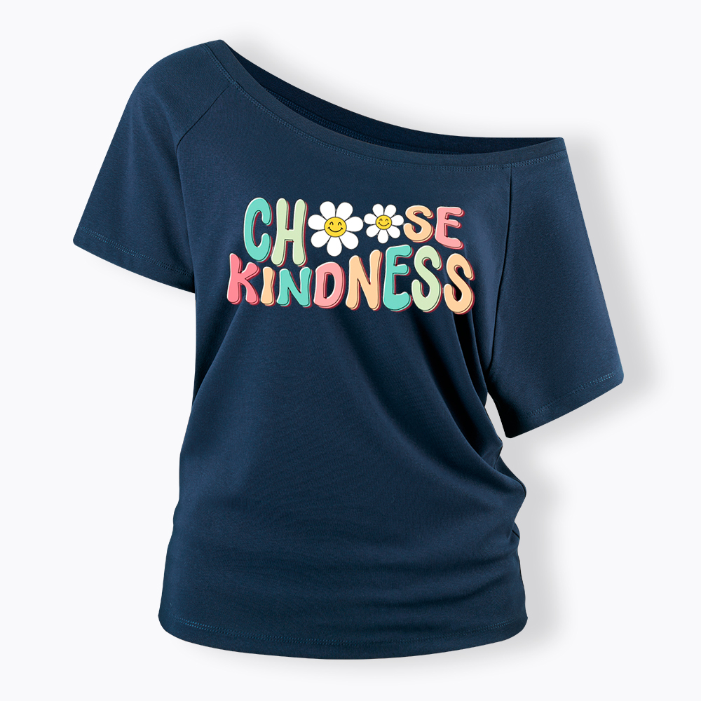 Choose Kindness Off Shoulder T-Shirt