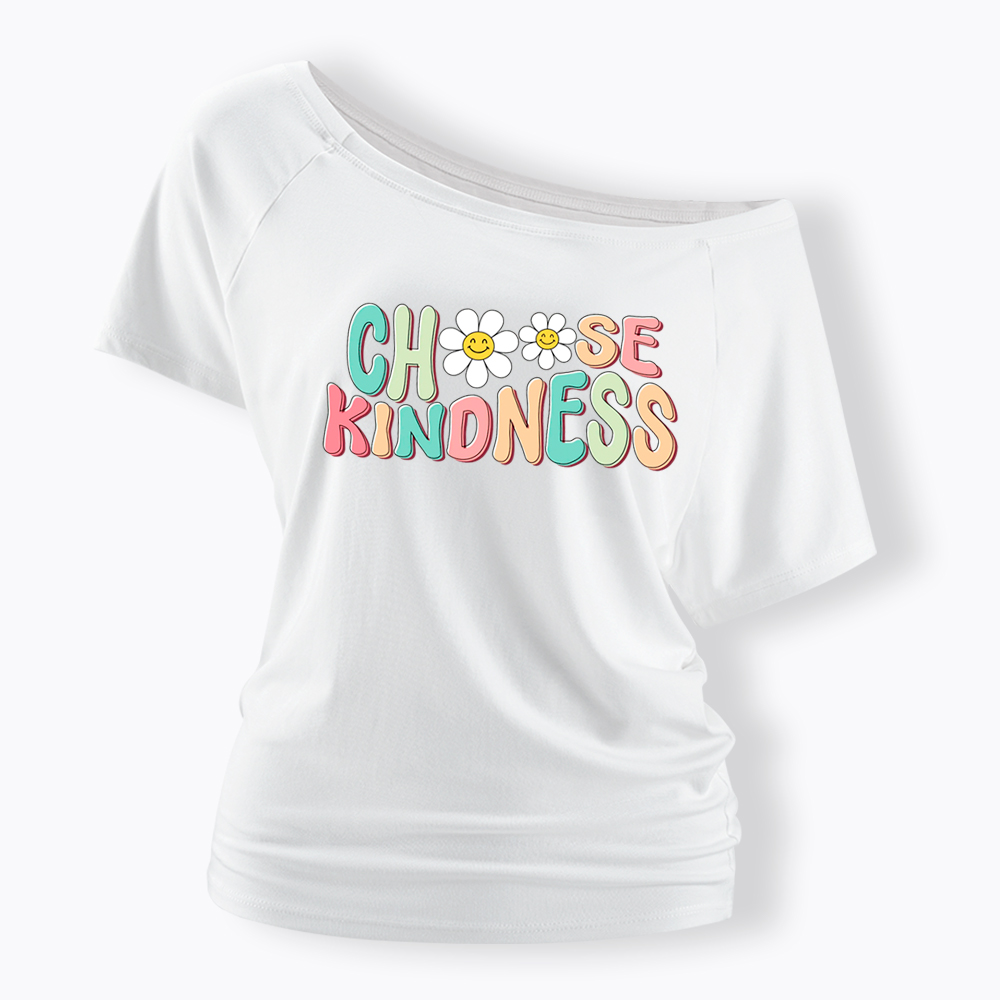 Choose Kindness Off Shoulder T-Shirt