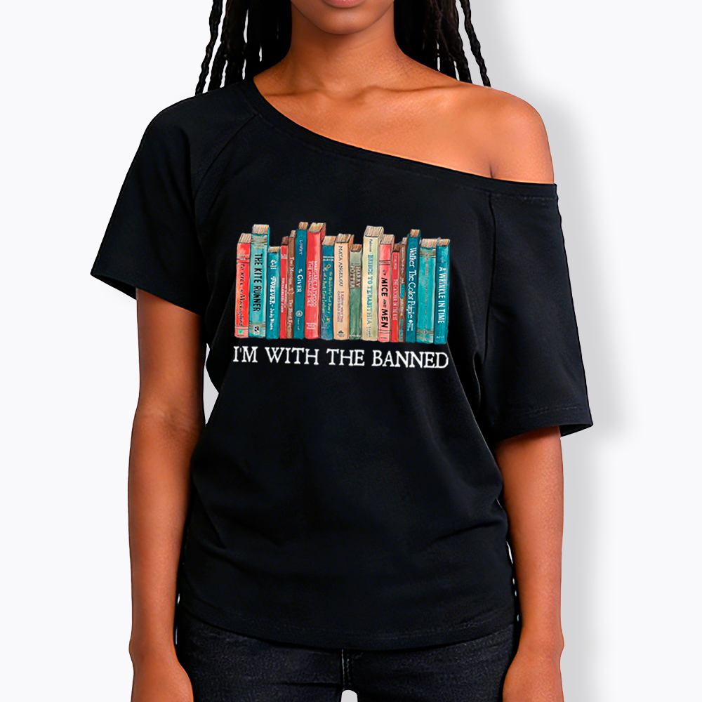I'm With the Banned Off Shoulder T-Shirt