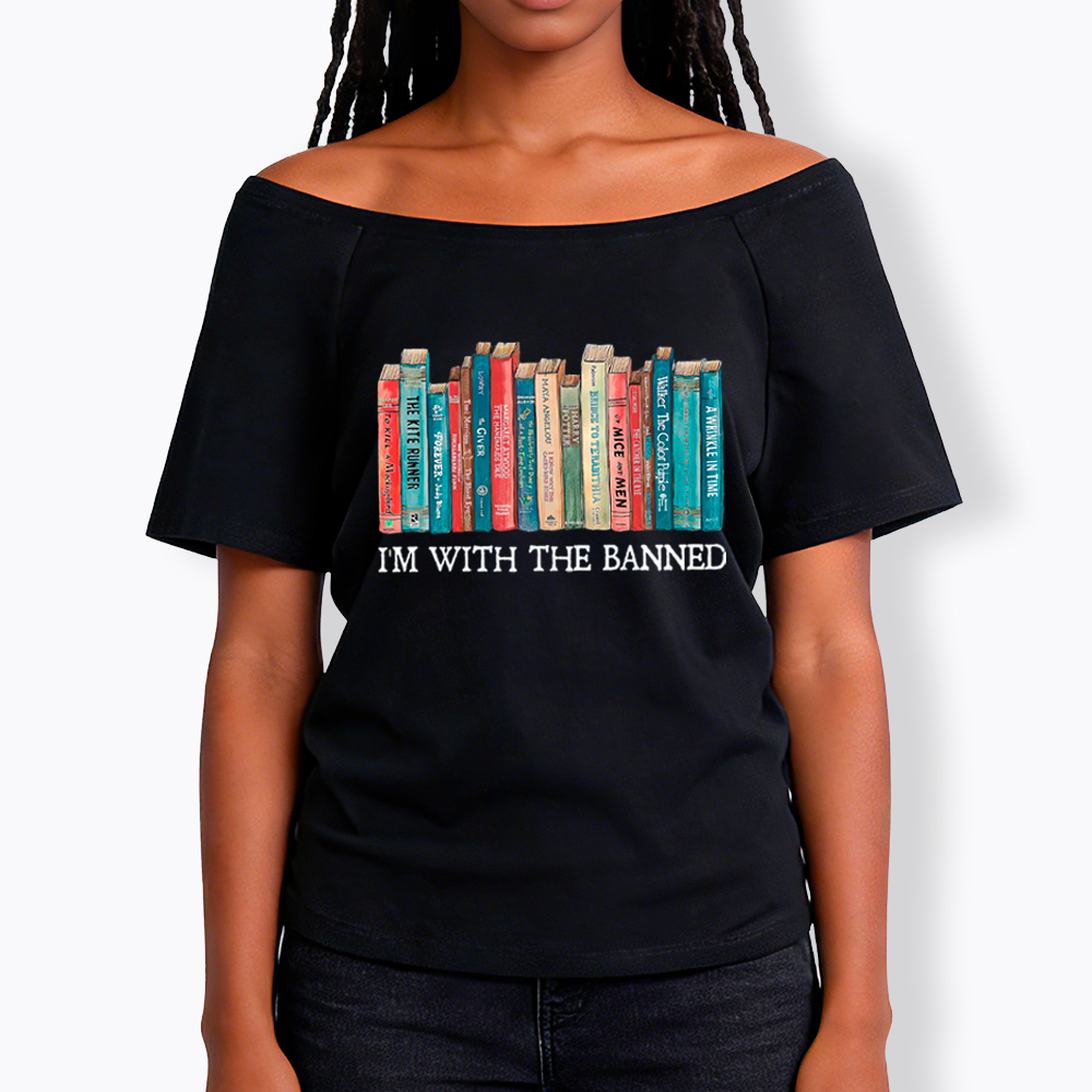 I'm With the Banned Off Shoulder T-Shirt