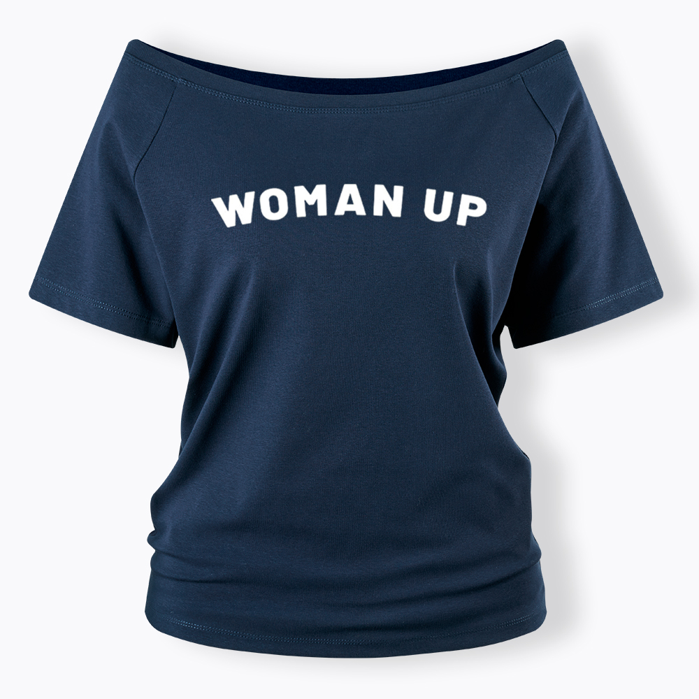 Woman Up Off Shoulder T-Shirt